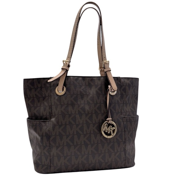Michael Kors Signature Tote in Brown 30S11TTT4B - Picture 1 of 11